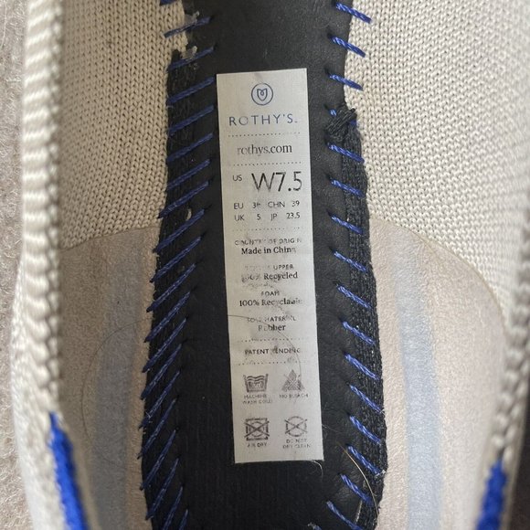 Rothy’s Shoes Womens Size 7.5 Taupe Gray/Beige The Flat Casual Knit Ballet Flats - Picture 8 of 13